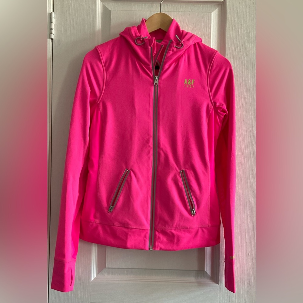 Abercrombie & Fitch, active wear, full zipper, pink, for women